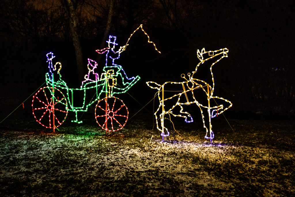 Holiday light display