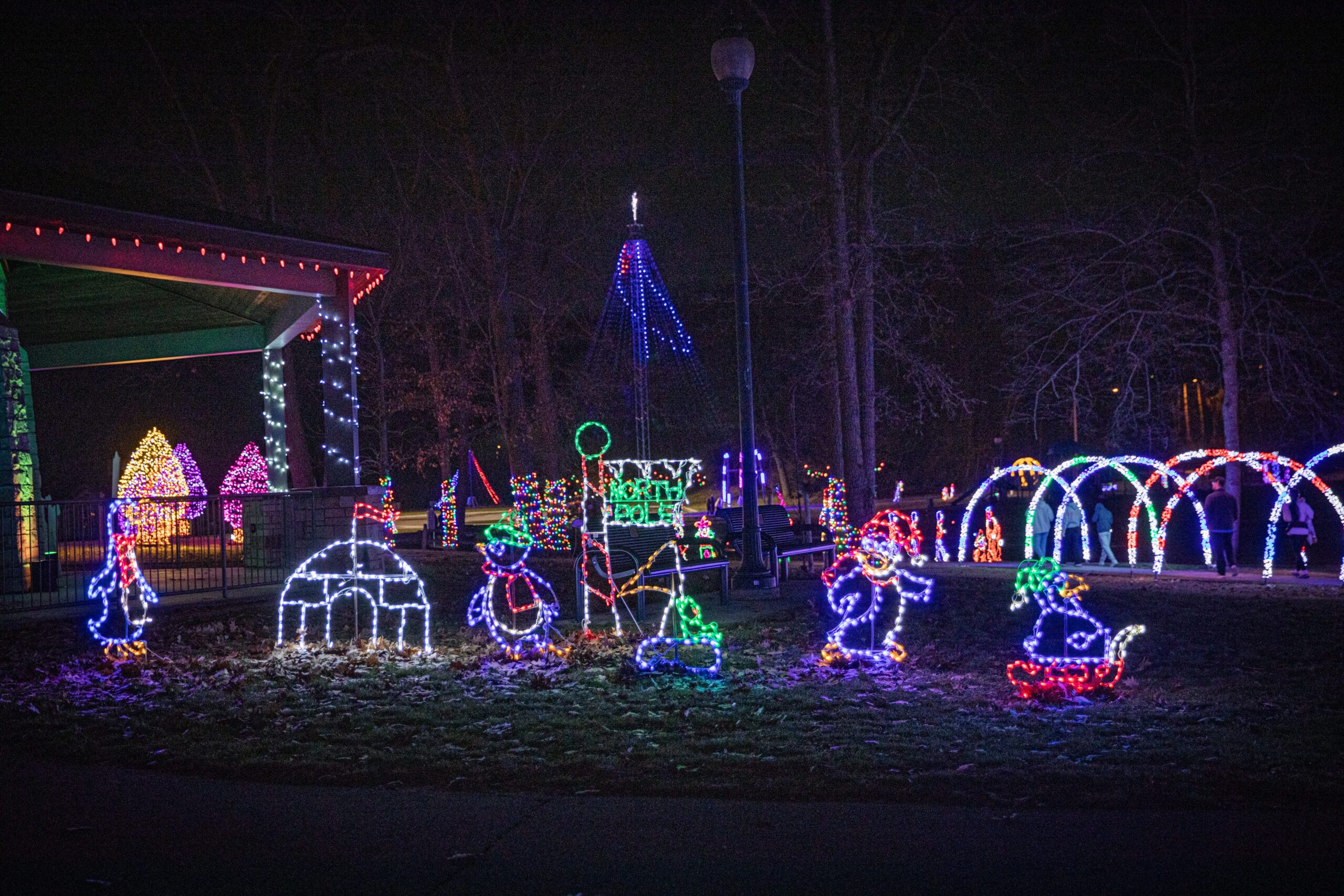 North Pole light display