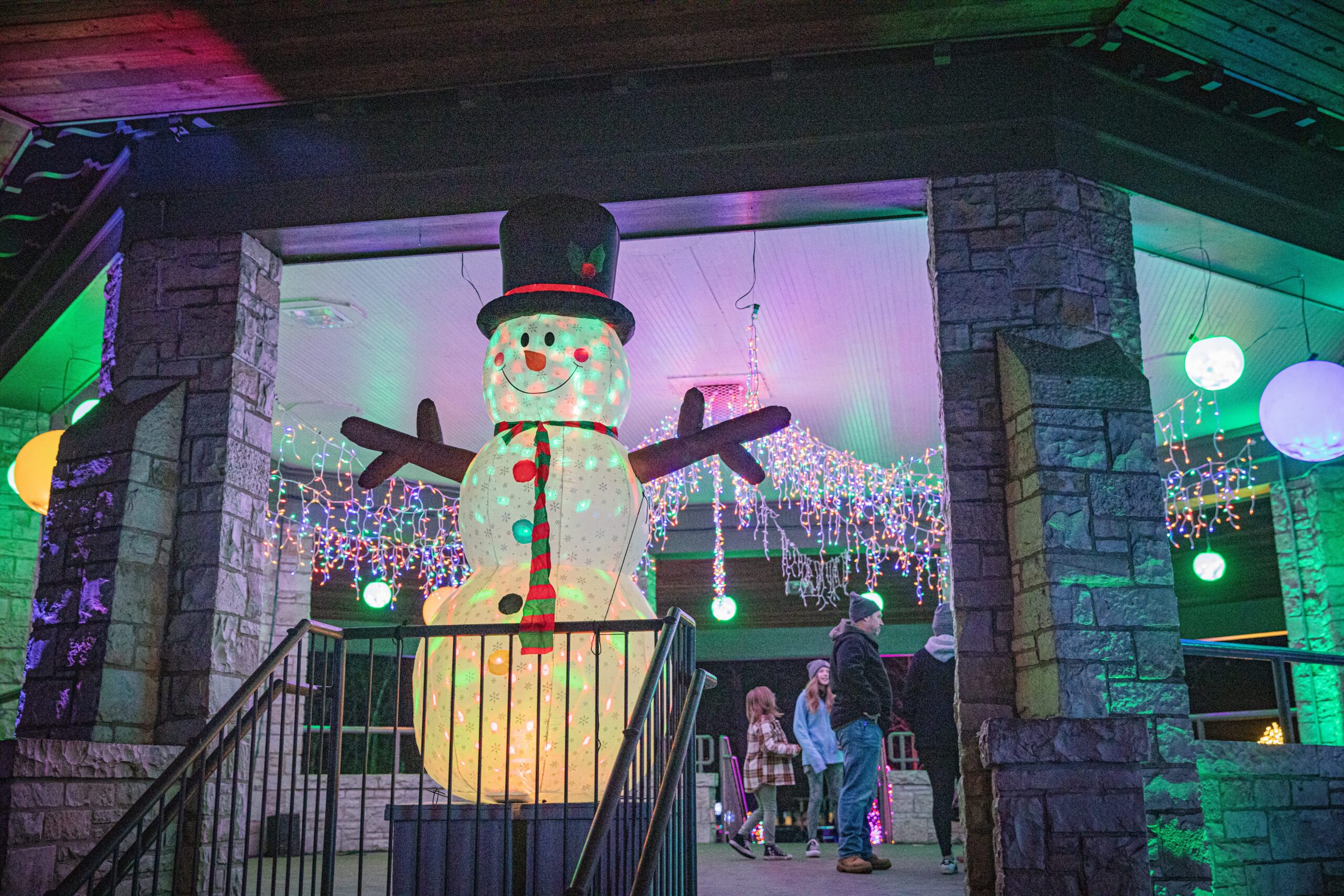 Snowman holiday lightup